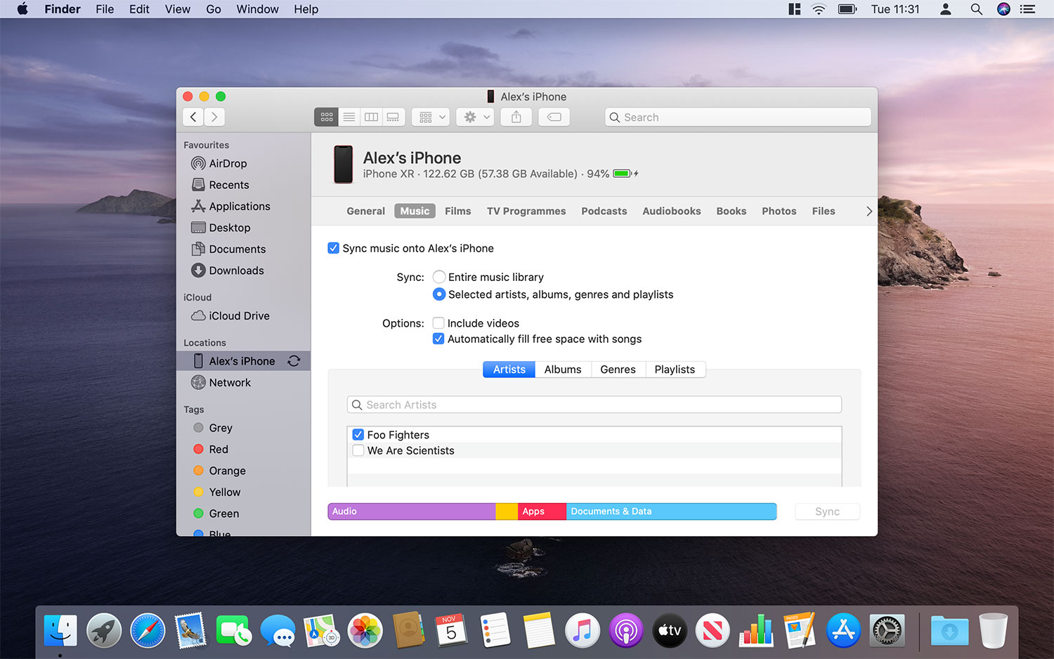 Paso 5: importar música sin iTunes en MacOS Catalina