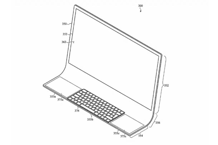 Nueva patente de iMac curvo vidriado