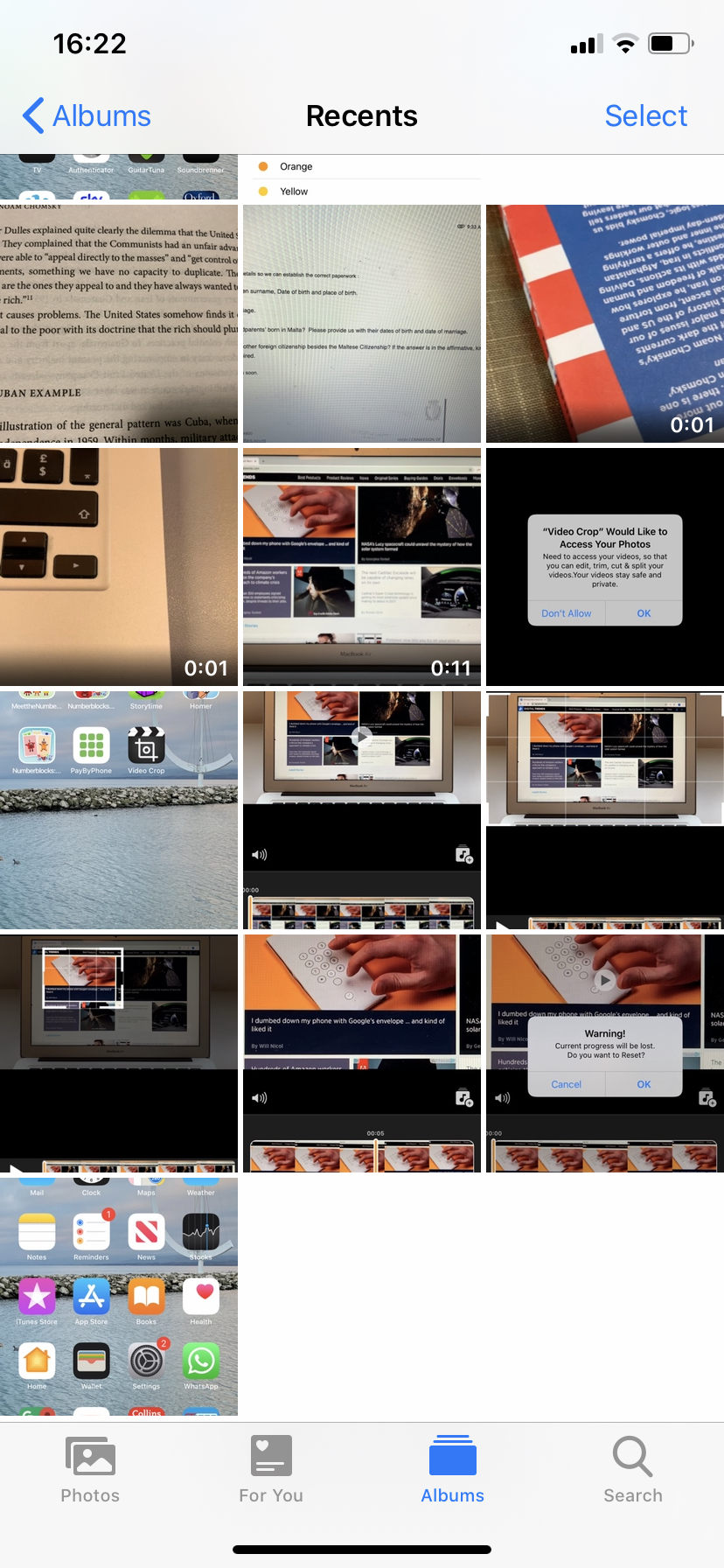 Recortar vídeo en iPhone