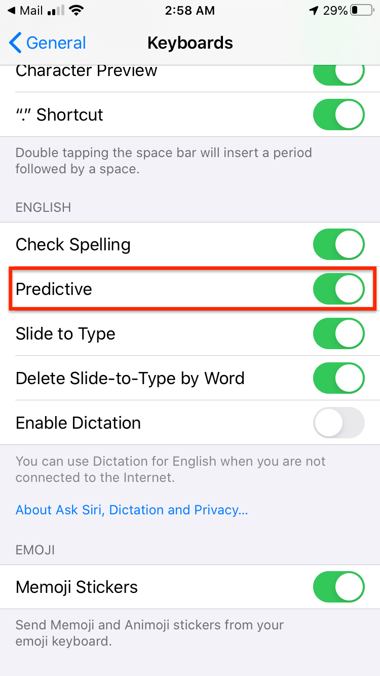 Atajos teclado iPhone