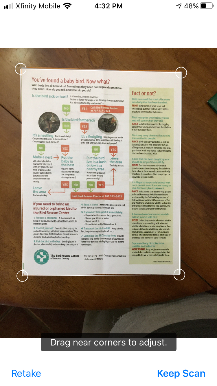 Escaneando con iPhone