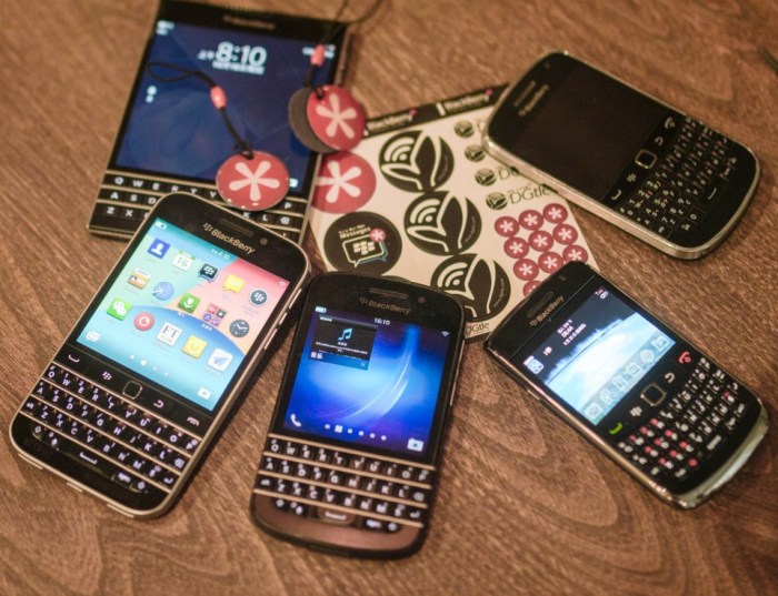 Muchos modelos de BlackBerry