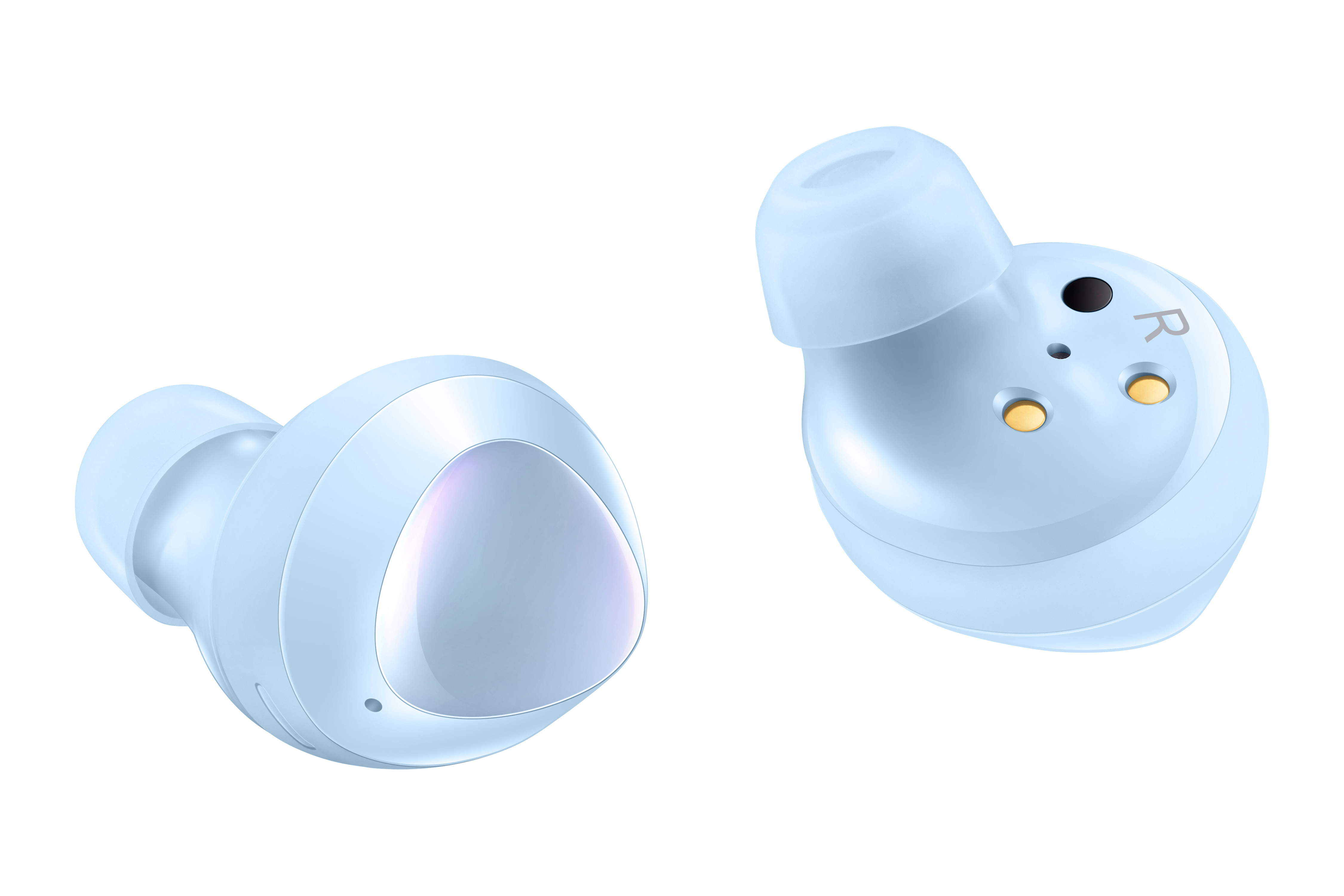 samsung galaxy buds plus 2 product photography  sky blue