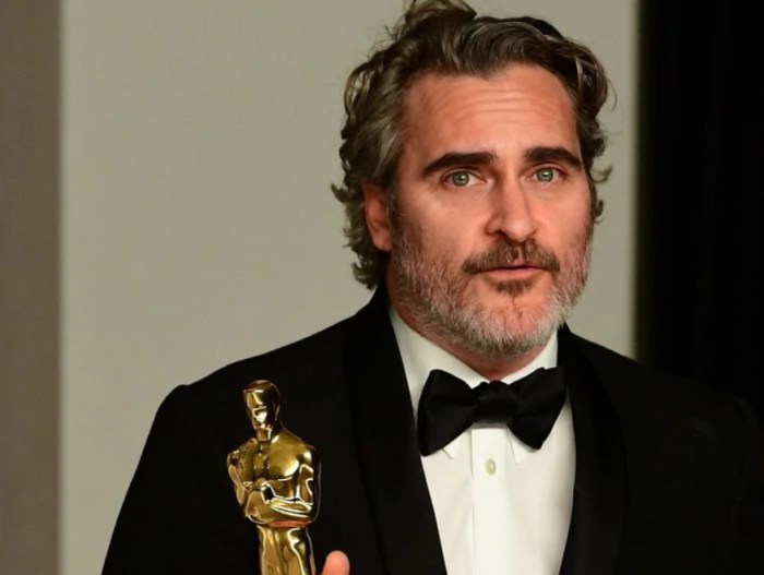 Joaquin Phoenix recibe el Oscar 2020 por Joker en mejor actor principal