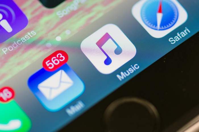 El ícono de Apple Music en un iPhone