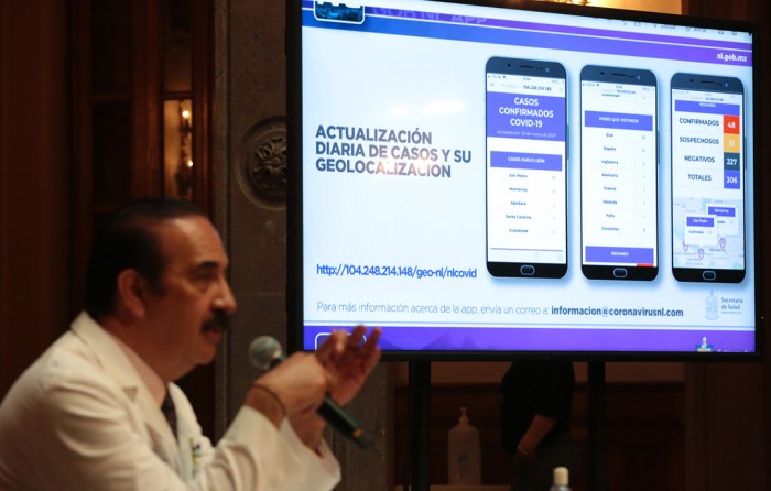 Presentan app de autodiagnóstico de coronavirus en Nuevo León, México