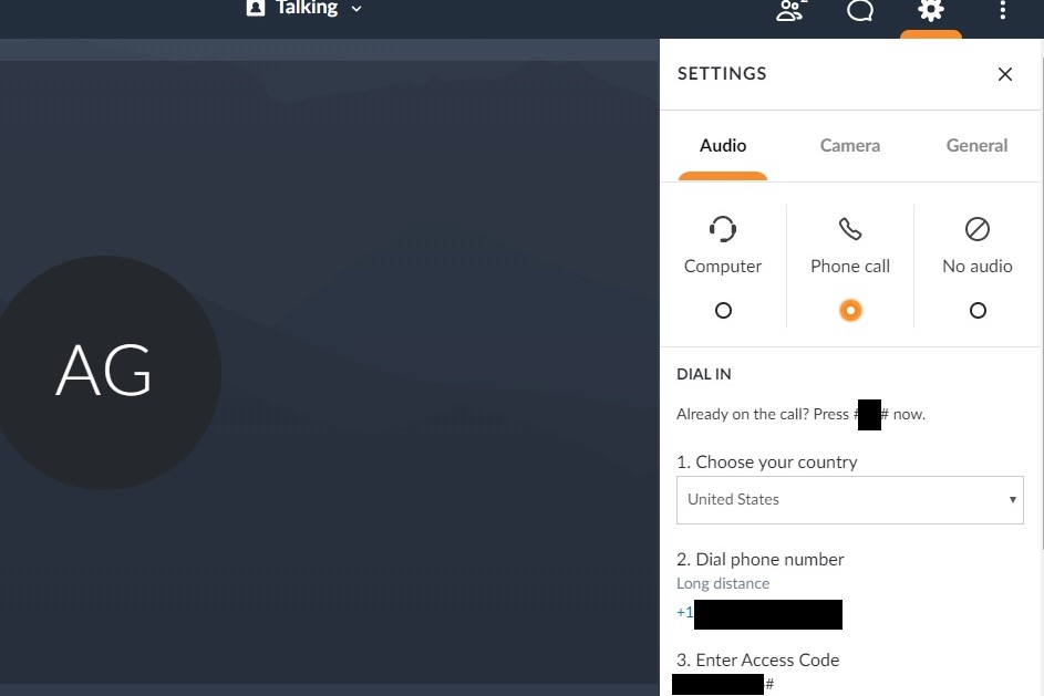Unirse a reunión por teléfono