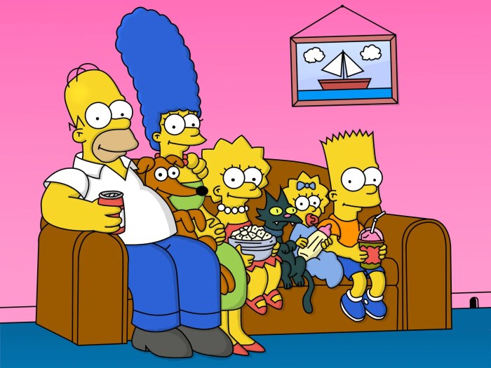 Arte de la serie animada Los Simpson.