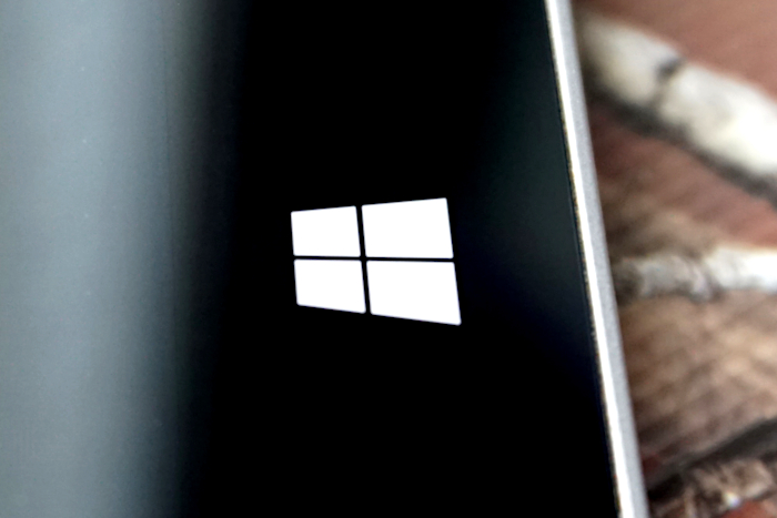 Logo de Windows en una Surface