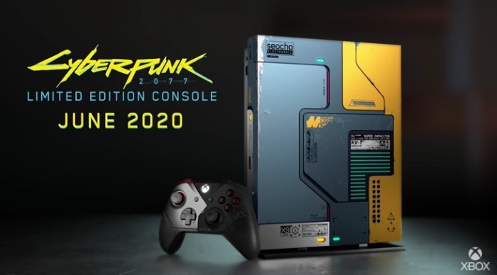 La Xbox One X edición Cyberpunk 2077