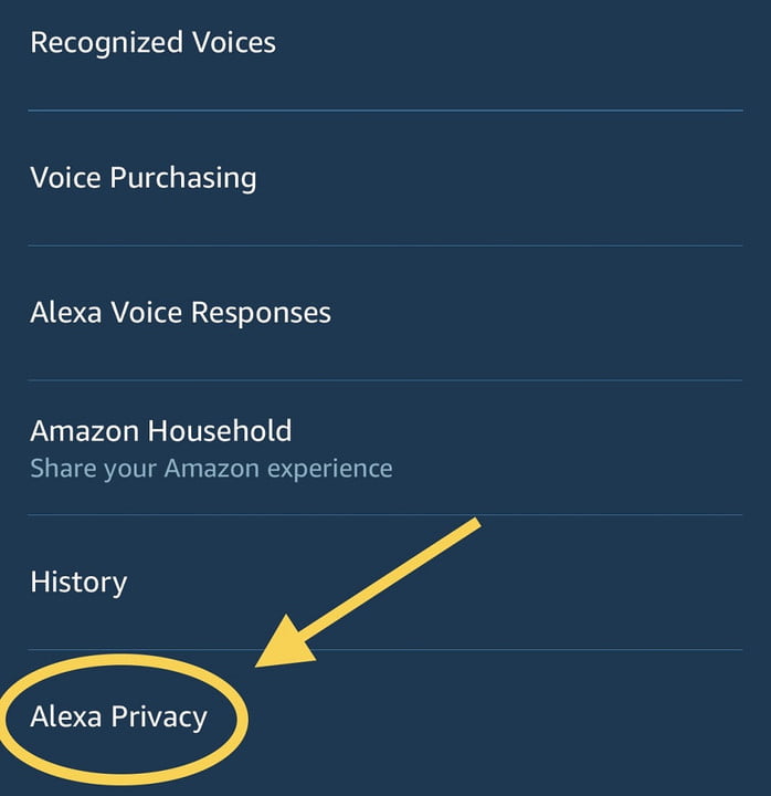 Privacidad Amazon