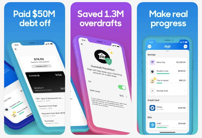 App Digit (Oportun): Ahorrar dinero automáticamente 