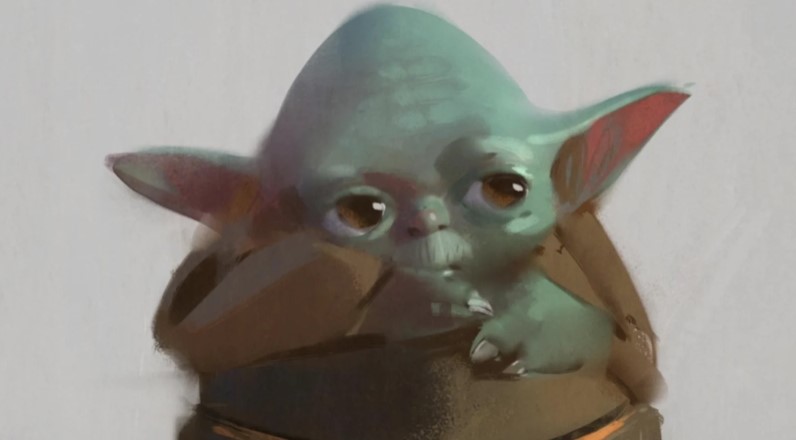 Un diseño conceptual del Baby Yoda