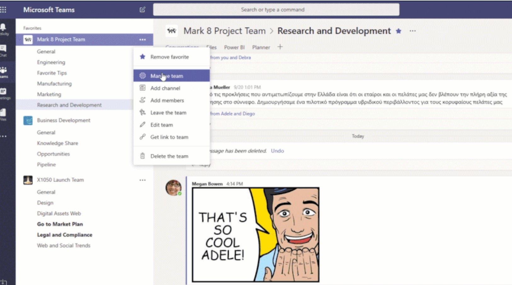 Gestión equipos Teams