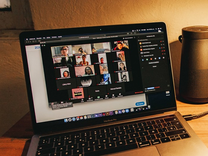 Una videoconferencia de Zoom en una Mac