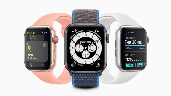 Imágenes del Apple Watch con WatchOS 7