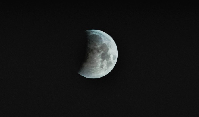 Registro de un eclipse lunar