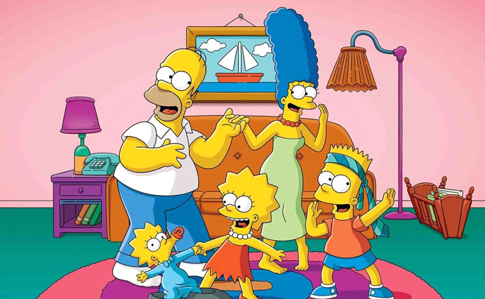 Arte de la serie animada Los Simpson.