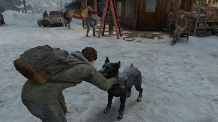 un perro en The Last of Us Part II