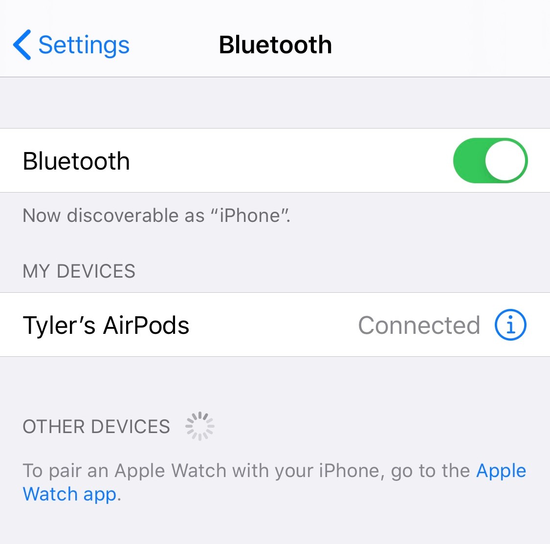 AirPods bluetooth