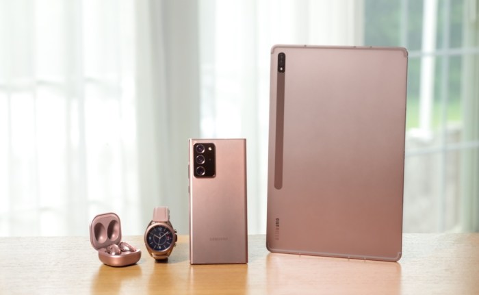 El auriciular, el reloj, el teléfono y la tableta presentados en el Galaxy Unpacked de Samsung 2020