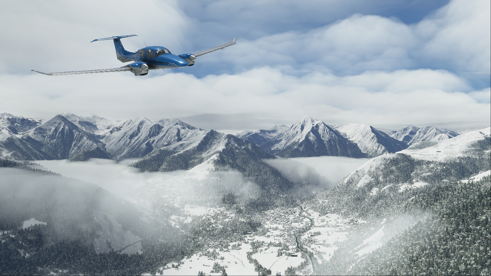 microsoft flight simulator 2020 lanzamiento da62 mountains 7k snow
