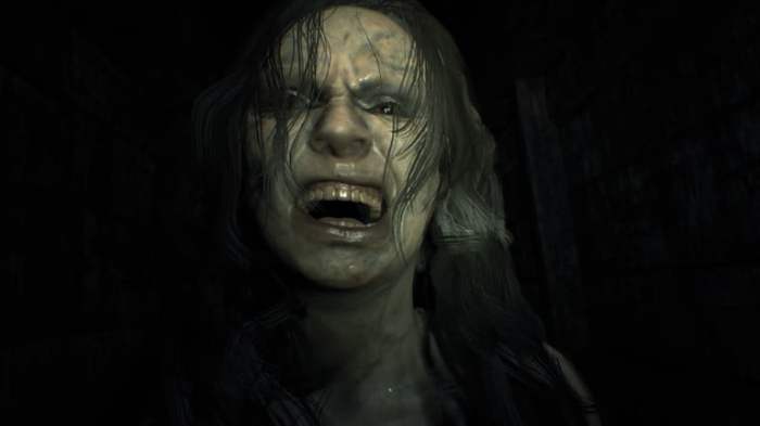 Escena de videojuego de Resident Evil