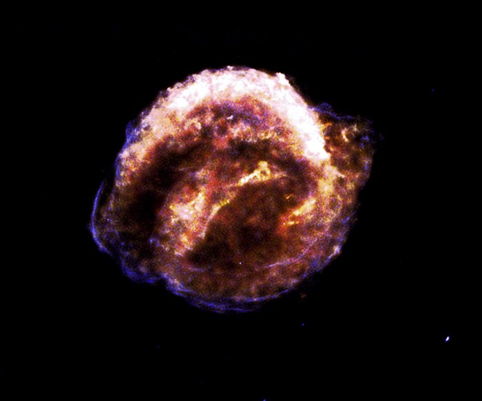 restos de las supernova de Kepler captados por la NASA desde el observatorio de rayos X Chandra