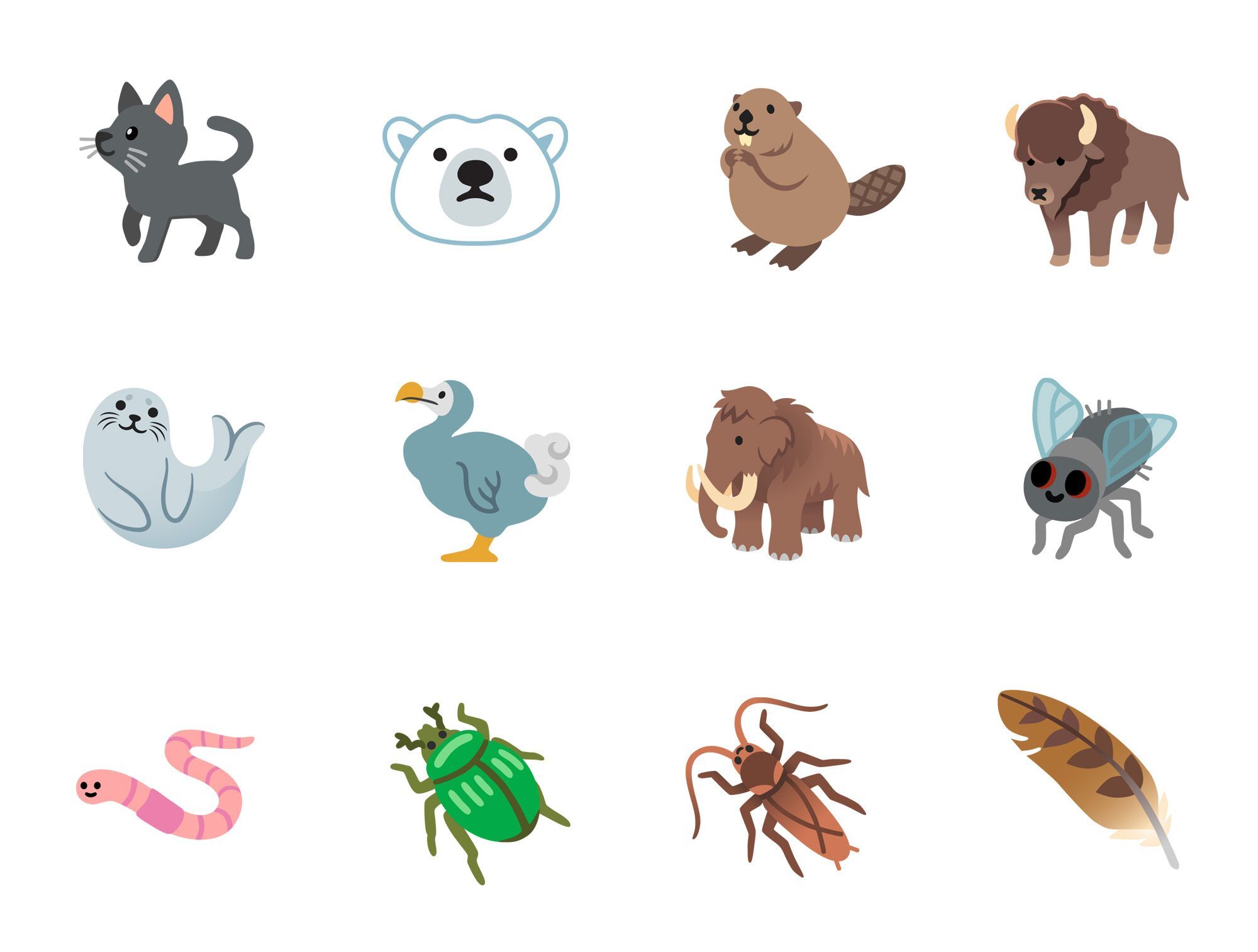 emojis android 11 0 animal