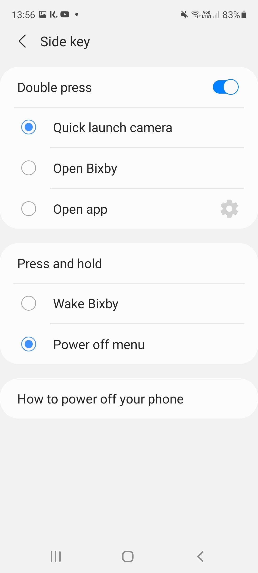 Samsung, reasignar tecla de Bixby