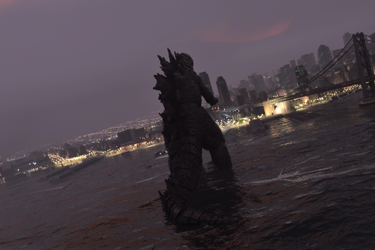Godzilla en Microsoft Flight Simulator