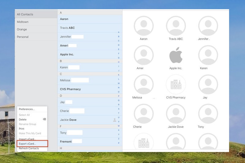 Cómo transferir contactos desde iPhone a Android con iCloud 3