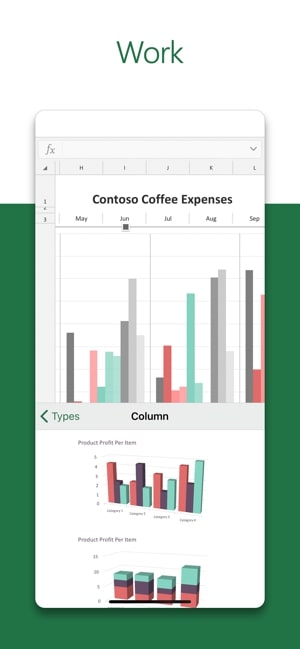 mejores apps para pequenas empresas microsoft excel work bar graph screenshot 2 300x649