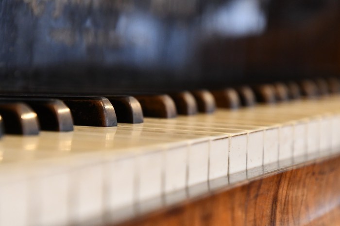 La imagen muestra las teclas de un piano.