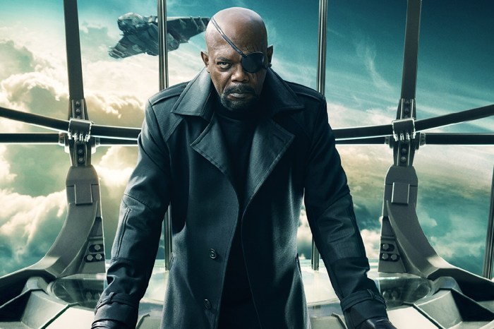 Samuel L. Jackson interpretando a Nick Fury