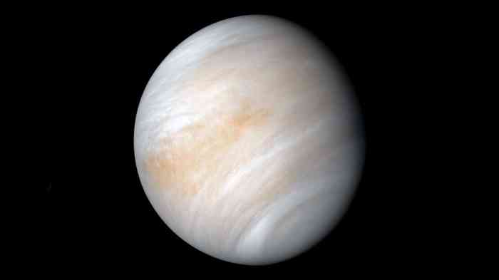 La imagen muestra al planeta Venus.
