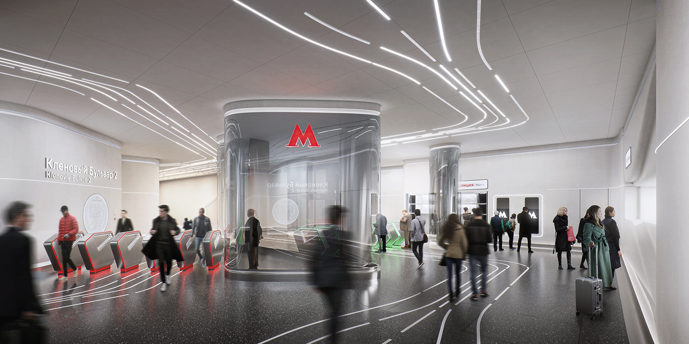 moscu estacion metro futuro zha moscow station ticketingentrance lowres