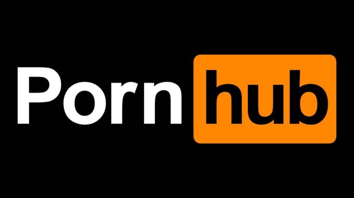 La imagen muestra el logo del sitio de videos para adultos Pornhub.