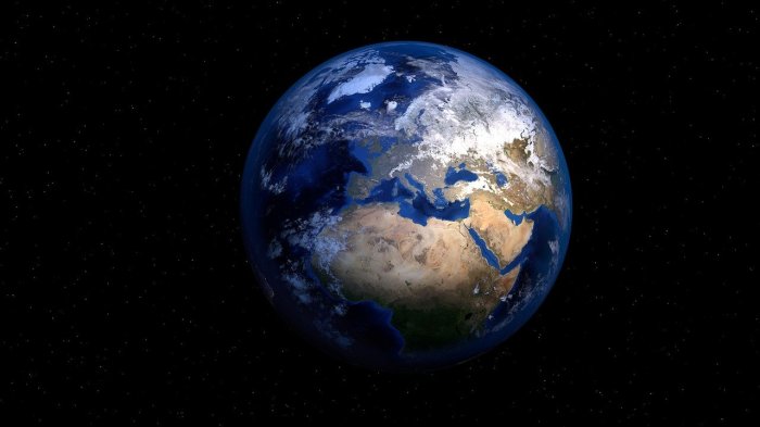 La imagen muestra a la Tierra vista desde el espacio.