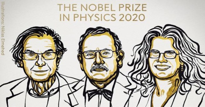 La imagen muestra a los nuevos ganadores del Premio Nobel de Física.