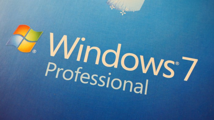 La imagen muestra el logo del popular sistema operativo Windows 7.