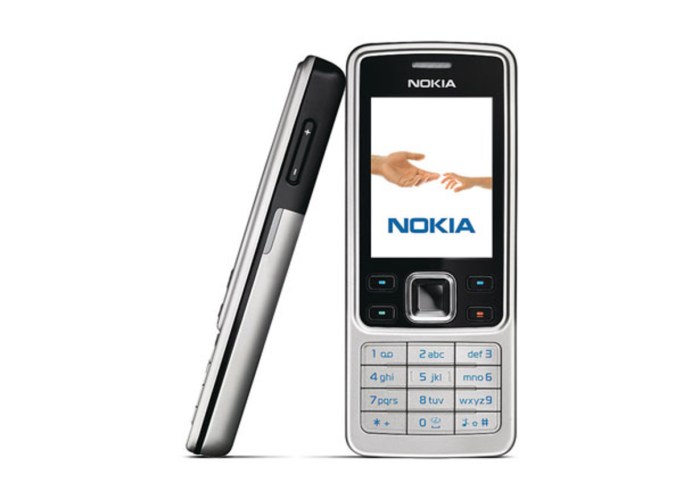 La imagen muestra el clásico Nokia 6300.