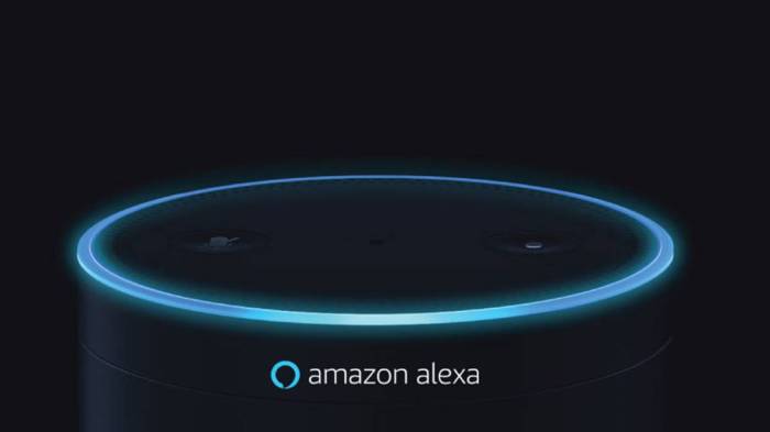 La imagen muestra el asistente Alexa de Amazon.