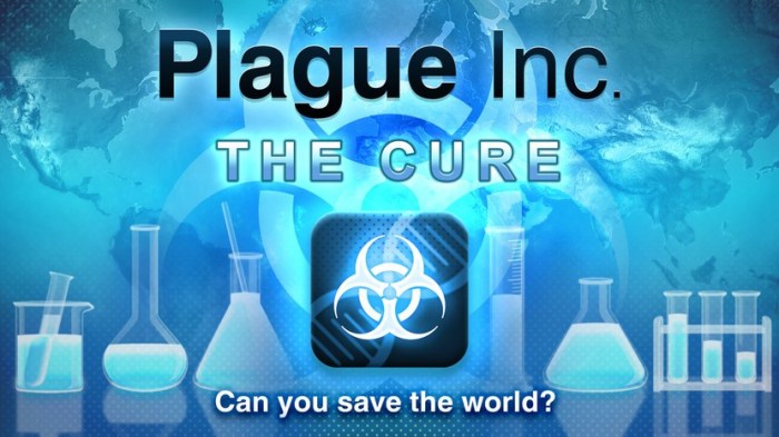 La imagen muestra un pantallazo del juego Plague Inc.