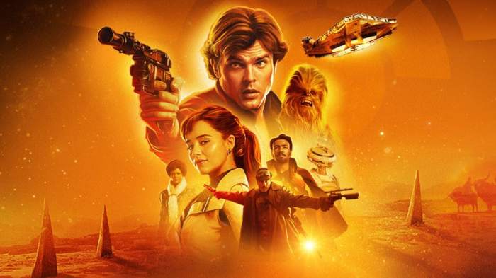 La imagen muestra el afiche de Solo: A Star Wars Story.
