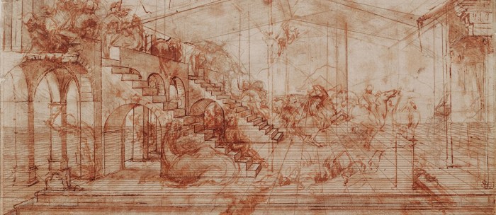 La imagen muestra una de las obras de Leonardo Da Vinci analizadas para descubrir bacterias.