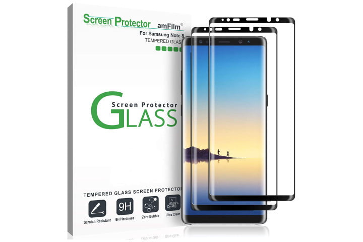 5D cristal templado pantalla caso saber amigable para Samsung Galaxy Note 8-claro 