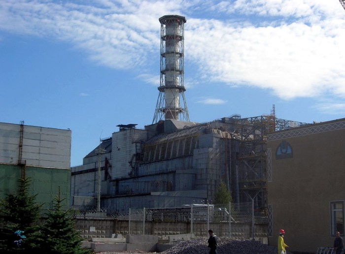 Una fotografía de la planta nuclear de Chernóbil que estalló en 1986