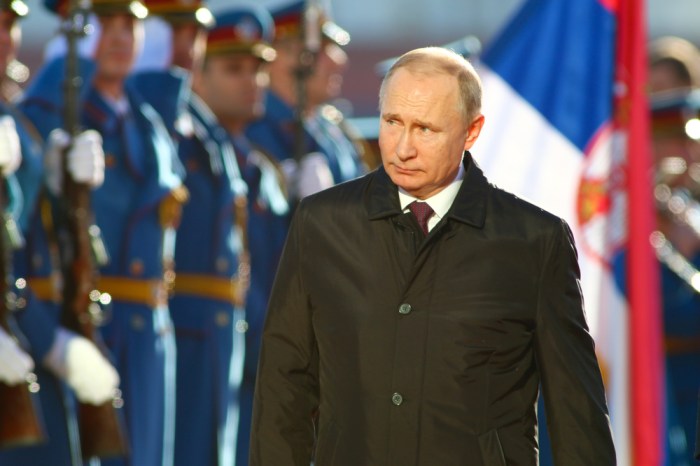 La imagen muestra al presidente de Rusia, Vladimir Putin.