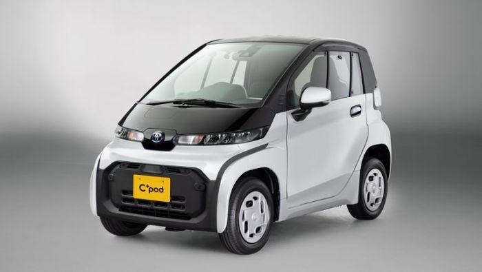 La imagen muestra el C+Pod presentado recientemente por Toyota.